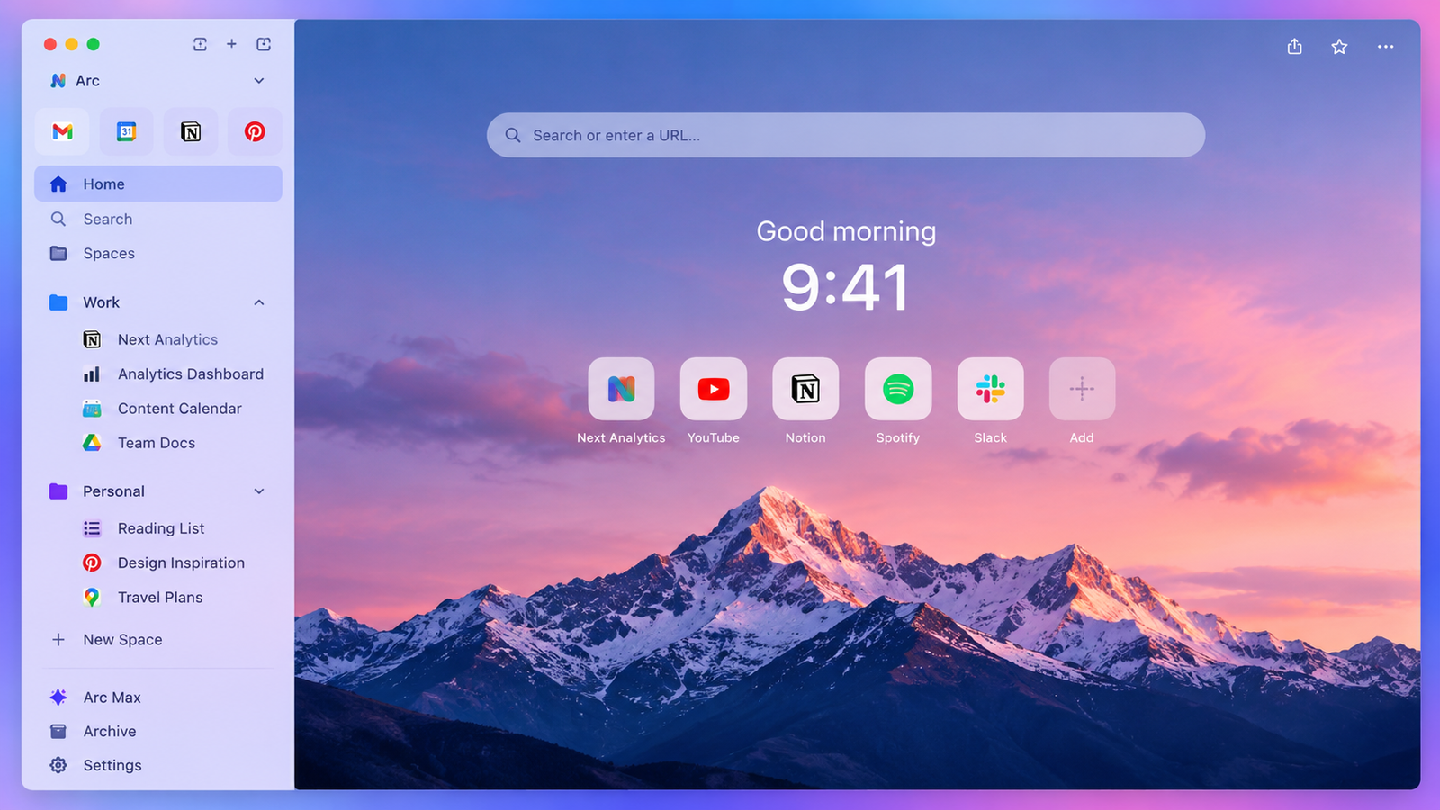 Arc Browser shutdown – illustration of a browser with vertical tabs and sidebar